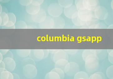 columbia gsapp